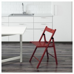 Фото4.Стілець розкладний, червоний TERJE IKEA 402.256.77